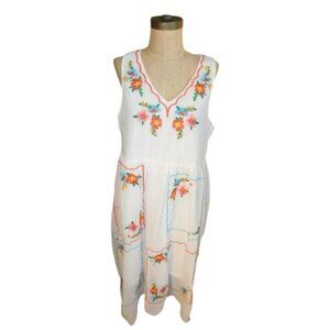 Savanna Jane Size L Large Embroidered Boho Dress NWT